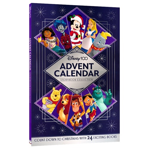 Disney 100 Advent Calendar 迪士尼100周年圣诞倒数日历24册套装 盲盒书 绘本图画故事书 精装 英文原版进口儿童图书