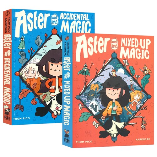 Aster and the Accidental Magic  the Mixed-Up Magic 阿斯特的魔法奇遇 魔法大乱斗 漫画读物 英文课外读物 英文原版进口图书