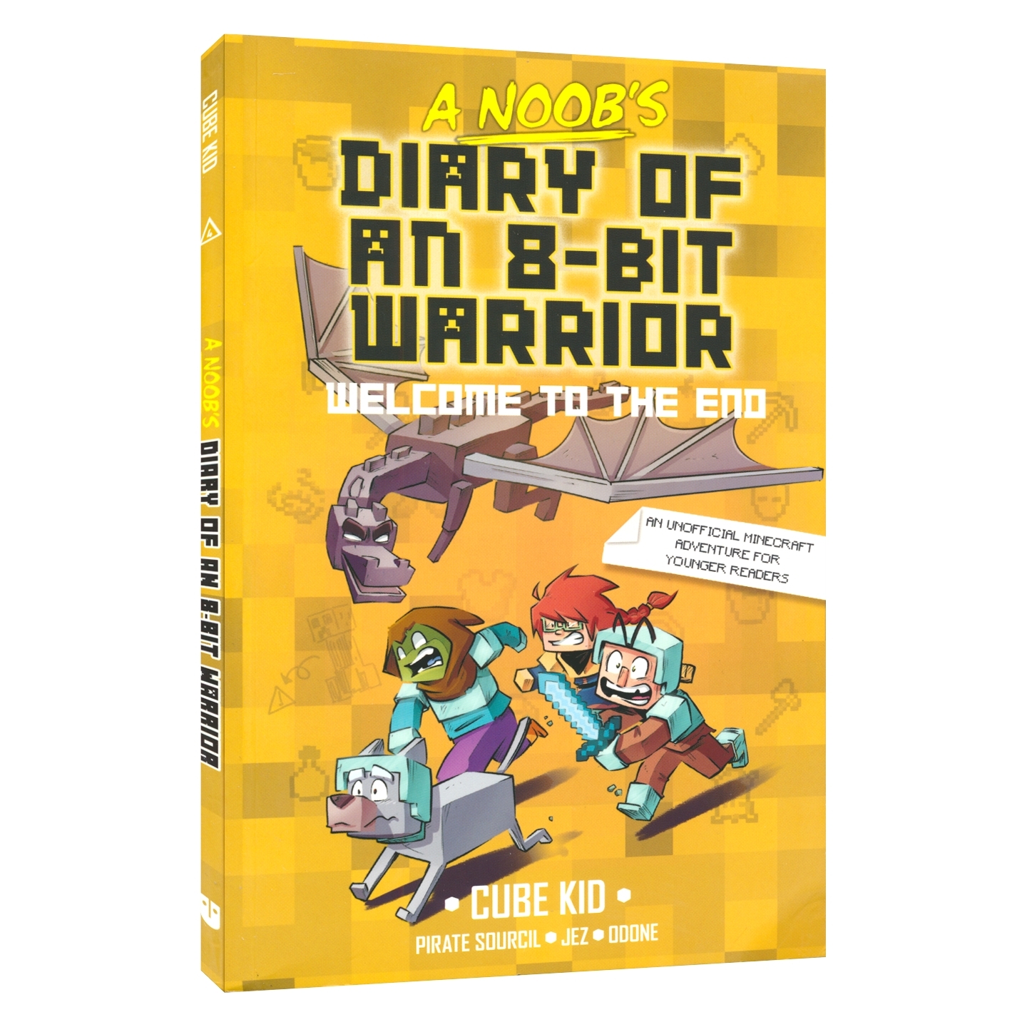 A Noob's Diary Of An 8-Bit Warrior Welcome to the End 英雄史蒂夫战士 新手日记4 桥梁章节小说 英文原版进口儿童图书