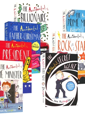 The Accidental Prime Minister 意外的首相系列7册 英国畅销儿童幽默章节书 青少年英语课外读物 英文原版进口儿童图书