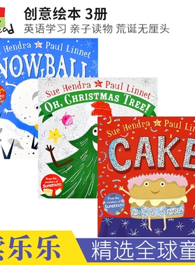 Sue Hendra Cake Christmas Tree Snowball 蛋糕圣诞树雪球故事绘本3册 英语学习 儿童亲子读物 土豆超人作者 英文原版进口图书