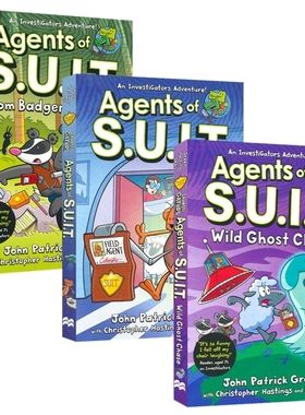 Investigators Agents of S.U.I.T. 鳄鱼侦查员外传3册 S.U.I.T.侦查员 搞笑漫画书 英语课外读物 平装 英文原版进口儿童图书