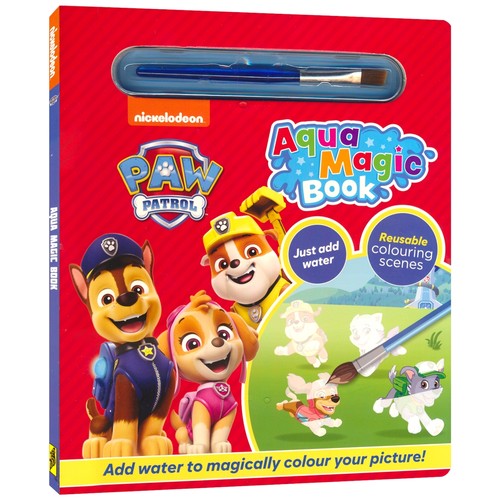 【自营】Paw Patrol Aqua Magic Book 汪汪队立大功 水魔法绘画书 附水画笔 儿童艺术启蒙 大开本 英文原版进口图书