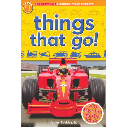 【自营】Discover More Readers Things That Go! 学乐大发现 交通工具 词汇认知 3-6岁 平装绘本 全彩插图 英文原版进口图书  
