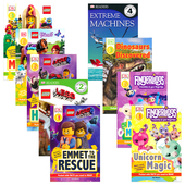 进口儿童图书 1234 Readers 指尖猴恐龙机器乐高全彩插图 Level 冒险故事图画书 英文原版 DK分级读物 小学英语课外阅读