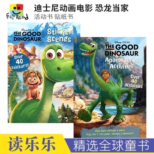 进口儿童图书 Activities 活动贴纸书 Scenes Sticker Disney Good 英文原版 Dinosaur 迪士尼动画电影 Pixar The 恐龙当家