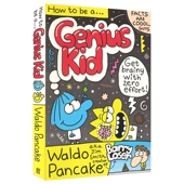 9岁 幽默搞笑漫画读物 如何成为一个天才儿童 Genius 英文原版 进口图书 趣味课外读物 Kid How
