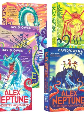 Usborne Alex Neptune David Owen 亚历克斯·尼普顿 5册 冒险与成长主题 中高级章节小说 9-12岁课外读物 平装 英文原版进口图书