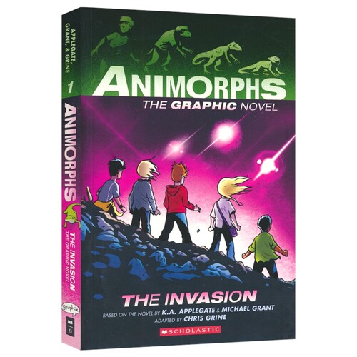 Animorphs The Invasion 动物变形人系列 天外入侵 科幻图像小说 全彩漫画 青少年英语课外读物 英文原版进口儿童图书