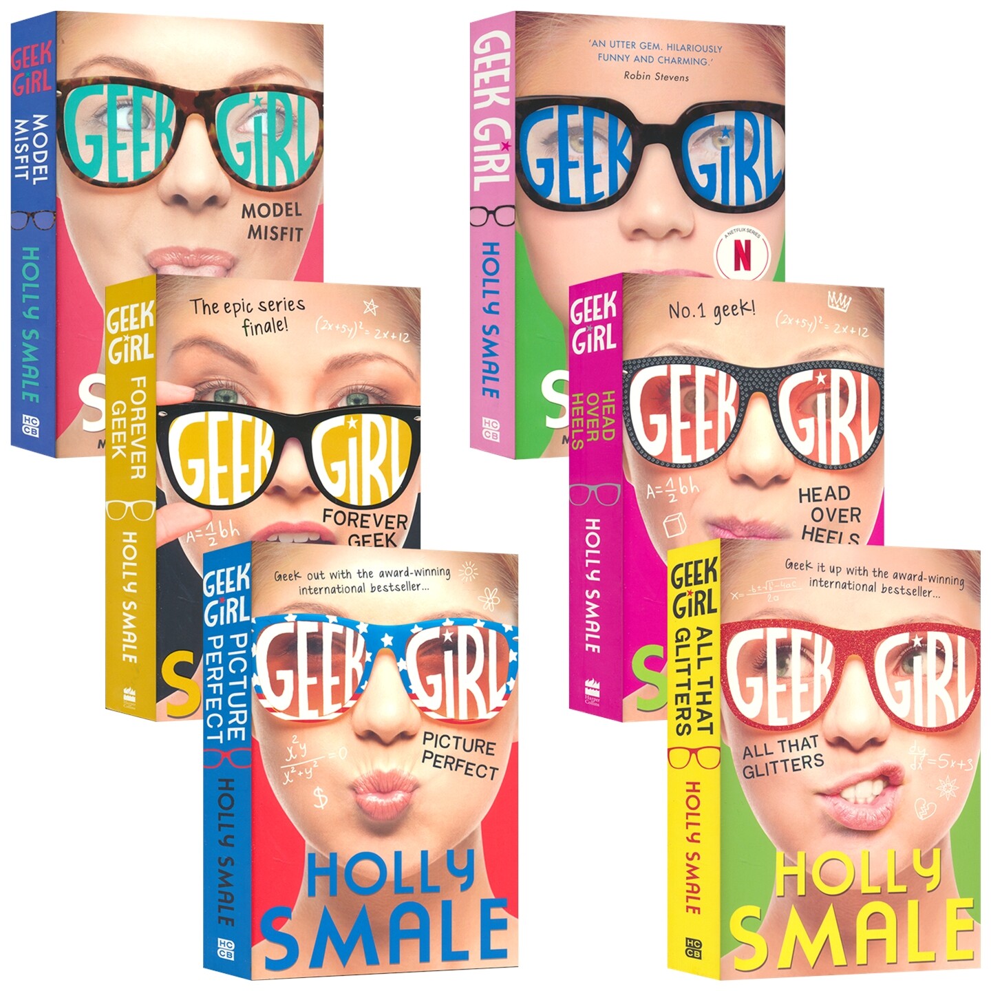 【自营】Geek Girl Series 极客女孩成长系列6册 畅销百万册 Netflix热播原著 神经多样性主题故事 英语章节小说 英文原版进口儿童
