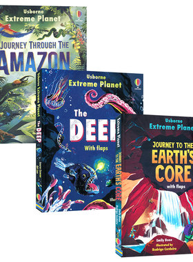 Usborne Extreme Planet The Deep  Journey to the Earth's Core 极致星球系列 深海 地心之旅 亚马逊 百科翻翻书 英文原版进口