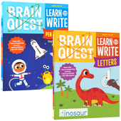 Write Brain Pen Learn Letters Quest 大脑任务系列 Control 英文原版 More and 运笔 形状 Tracing 大脑任务学写字母 Shapes