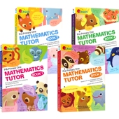 预备一年级 Book Primary One Pre 数学辅导书4册 Tutor Casco 书 Maths 贴合新加坡一年级教学课程大纲 英文原版 新加坡数学