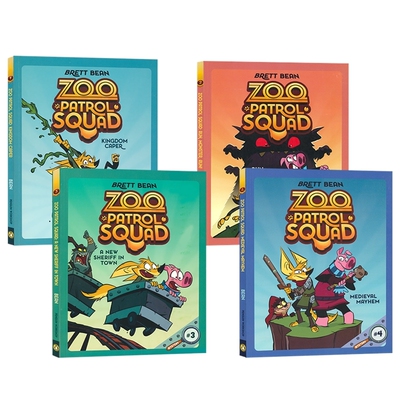 【自营】Zoo Patrol Squad  动物园巡逻队  侦探冒险推理 幽默搞笑 全彩漫画小说 小学生课外读物 动物科普 7-10岁 英文原版进口