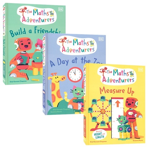 DK The Maths Adventurers Series 数学冒险家系列 趣味故事学数学 英文儿童数学启蒙书籍 故事绘本 3册 5-7岁 英文原版进口图书