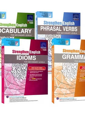 SAP Strengthen English Grammar For Secondary Levels 新加坡英语强化系列 初中教辅 英语语法专项训练练习册 英文原版进口