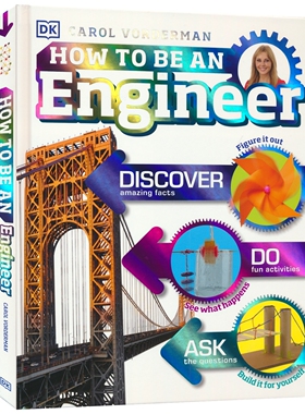 DK How to be a an Engineer 如何成为工程师 儿童科普百科书籍 亲子互动 培养动手能力 Carol Vorderman 英文原版进口图书