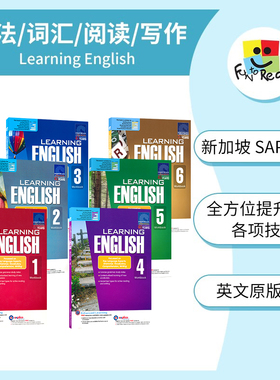 SAP Learning English Workbook 1-6年级 学习系列英语6册练习册 7-12岁 新加坡新亚出版社教辅 英文原版进口