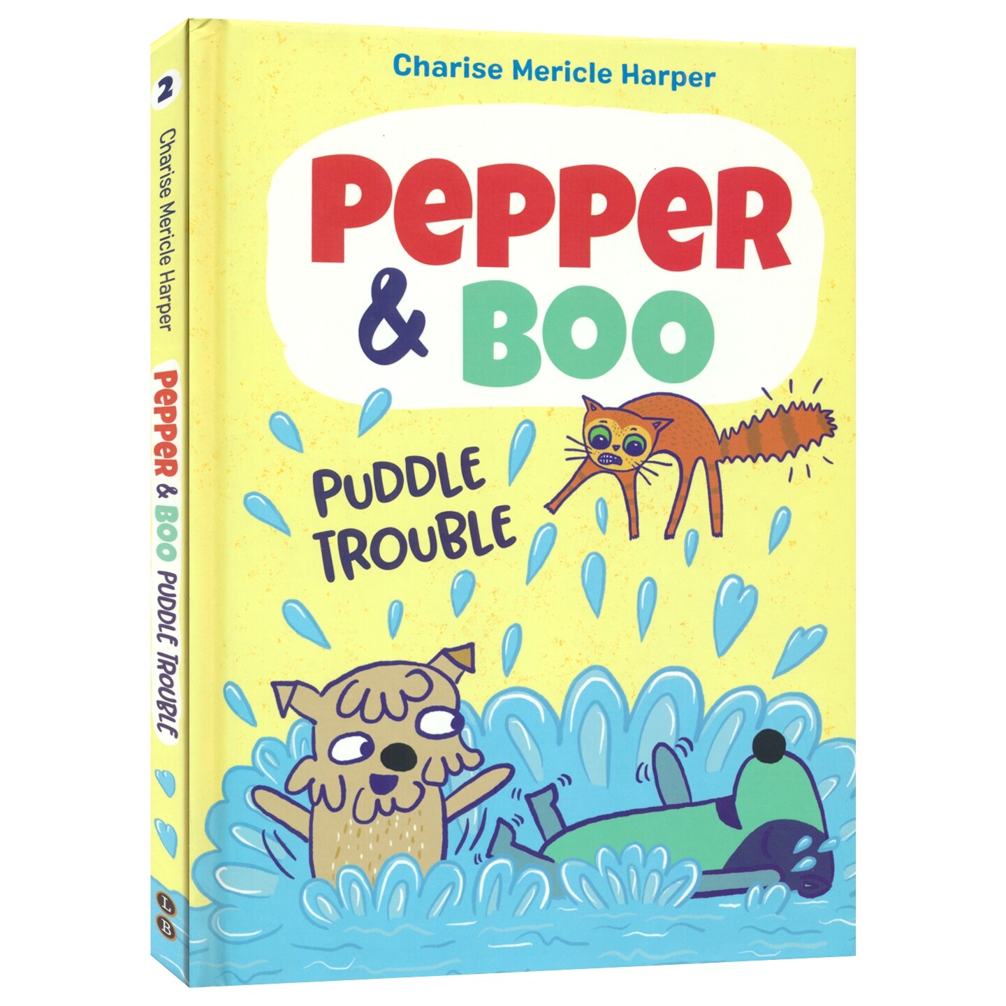 Pepper & Boo Puddle Trouble  英文原版全彩漫画书 佩珀和布 第2册 水坑麻烦 6-9岁儿童图像小说 小学英语课外读物 进口图书