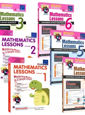 SAP Mathematics Lessons 1-6年级数学教辅 课堂练习册 7-12岁 STREAM学习 新加坡小学数学教辅教材 数学英文题 原版