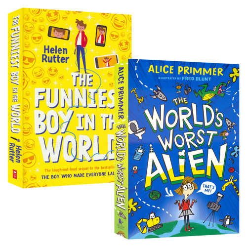 The Funniest Boy in the World 世界上zui搞笑的男孩 糟糕的外星人 英文原版章节小说 The World's Worst Alien 青少年课外读物