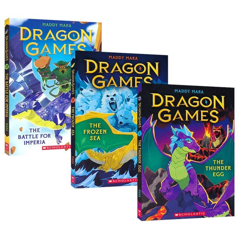 Dragon Games 龙之游戏3册 魔法冒险故事 奇幻章节小说 青少年桥梁读物 7-10岁 英文原版进口图书