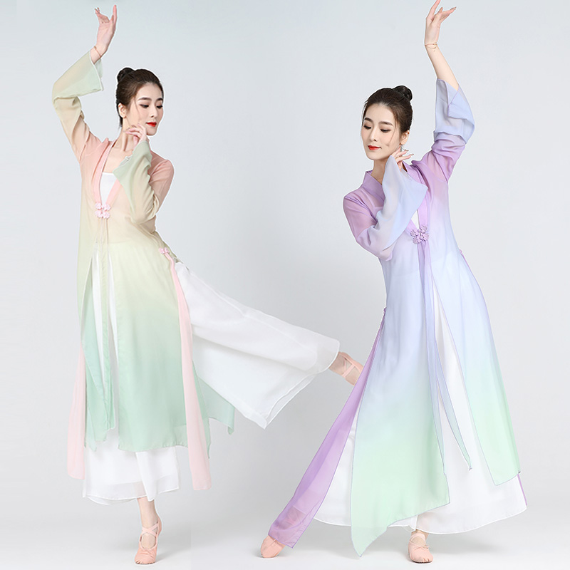 古典舞服装中国舞纱衣长