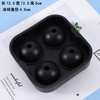 Silicone diamond ice cube tray, ice box, bar whisky ice cube mold with lid, cocktail ice hockey model thumbnail 2