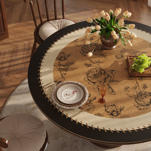 圆形桌布防水防油餐桌垫