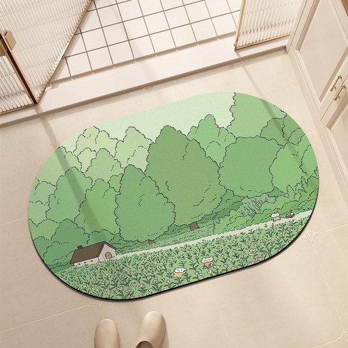 硅藻泥浴室卫生间吸水防滑地垫