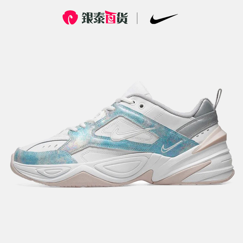 Nike耐克M2K老爹鞋Tekon蓝白渲染女鞋镭射厚底休闲鞋AO3108-103 运动鞋new 运动休闲鞋 原图主图