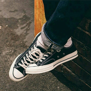 Converse匡威官网正品 三星标休闲鞋 复古帆布鞋 162058C 1970S经典