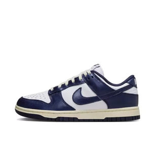 Nike/耐克Dunk Low 低帮女子蓝白时尚运动休闲复合板鞋FN7197-100