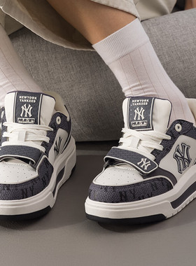 MLB 学长鞋男鞋女鞋运动鞋老花休闲鞋增高情侣板鞋3ASXP025N