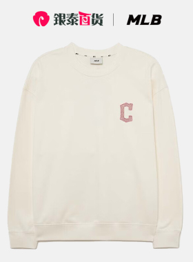 MLB 卫衣大标金色银色印花宽松休闲百搭圆领套头上衣3AMTB1034