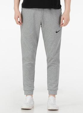 Nike耐克正品灰色束脚裤男棉质透气运动长裤薄款休闲裤卫裤CZ6380
