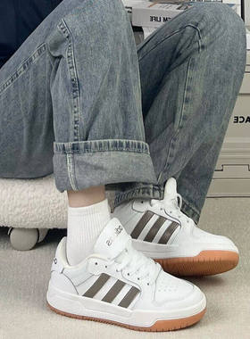 阿迪达斯板鞋男女鞋低帮轻便缓震运动鞋透气百搭休闲鞋JP9960