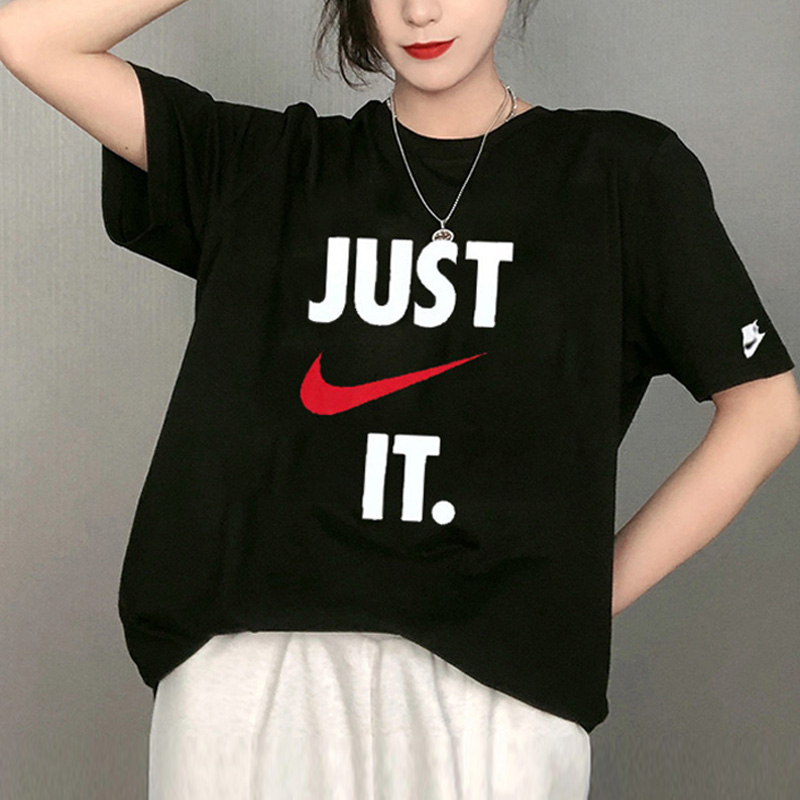 耐克男装2022夏季满分红钩T恤情侣休闲短袖女装AQ5195-010