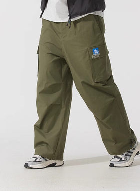 阿迪达斯三叶草男裤宽松休闲裤CS CARGOPANT运动工装裤KA8013