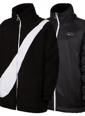 NIKE耐克女子大勾子双面穿运动夹克外套CZ4064-010