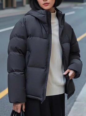 阿迪达斯羽绒服女装运动服保暖连帽上衣户外防寒夹克外套JV6192