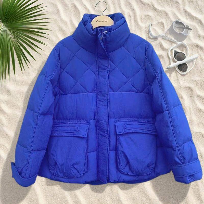 折扣女装2025新款羽绒服短款小个子修身保暖白鸭绒面包服冬季外套