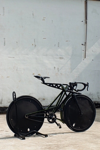 黑色2片价格700C公路车封盘死飞自行车DIY封闭轮风盘改装酷车轮盘