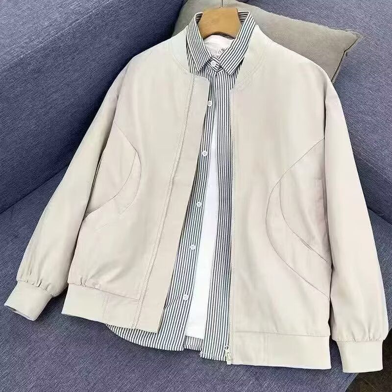 美式休闲痞帅棒球服夹克情侣春秋季潮牌男女学院cleanfit长款外套