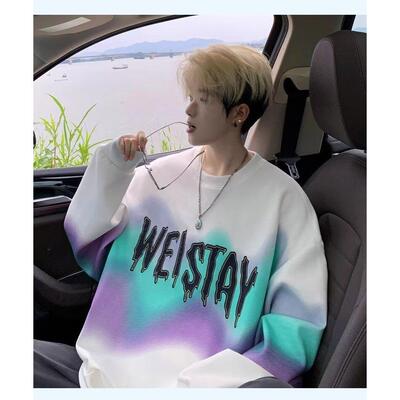 卫衣男款2025新款冬季加绒加厚男生上衣青少年初中高中生圆领无帽