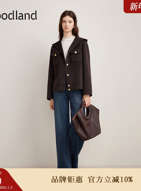 【100美丽奴羊毛】Goodland美地秋季休闲连帽短外套