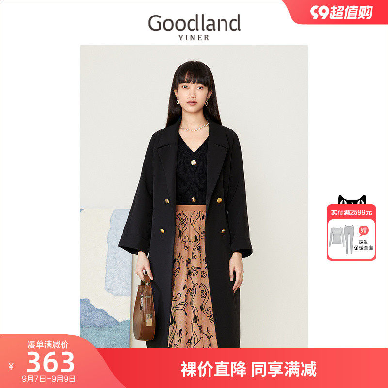 音儿美地女装2022秋季新款单排扣中长款质女神范风衣外套怎么样,好用不?