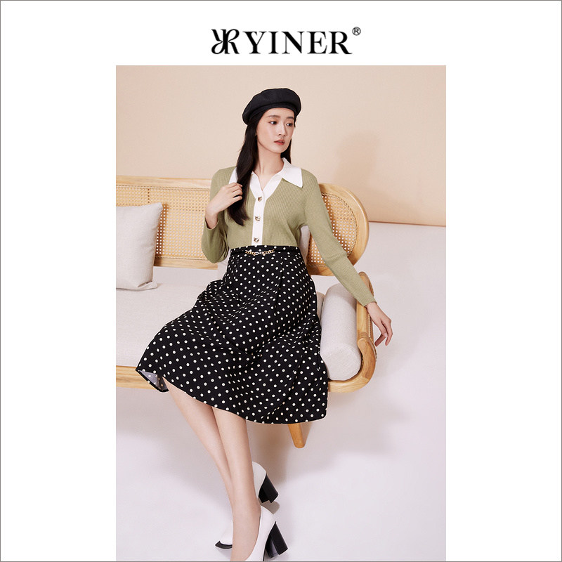 YINER音儿女装春季时尚撞色PO...