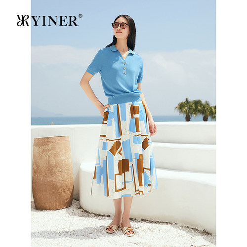 【真丝系列】YINER音儿夏季新款100桑蚕丝老钱感毛针织衫