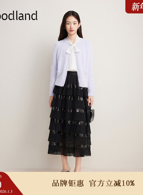 Goodland美地秋季仿貂绒小香风毛针织开衫薄外套